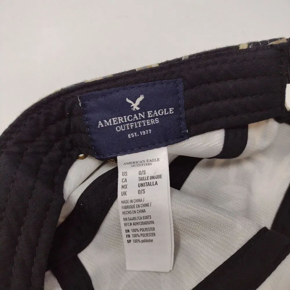 American Eagle Outfitters Strapback 5 Panel Hat Multi OSFA Tropical - Picture 8 of 8